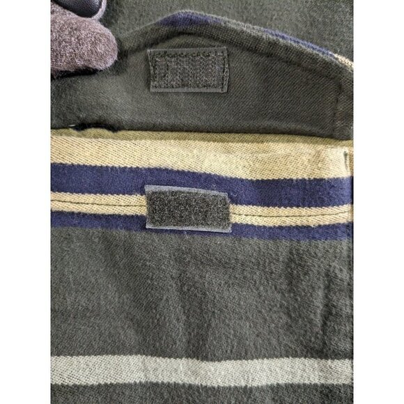 Duluth Trading Shirt Mens Medium Burlyweight Chamois Flannel Long Sleeve Button - Picture 9 of 13